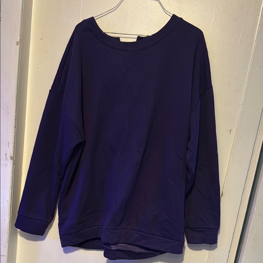 Purple Long Sleeve Sweatshirt